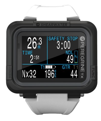 Shearwater Peregrine TX 6 PeregrineTX Nx32 Descent 26M White Strap EN Photoroom