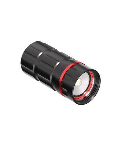 Pandora Lab K1 Signal & Video Tauchlampe Frontansicht ohne Diffusorkappe mit sichtbarer LED von Pandora Lab