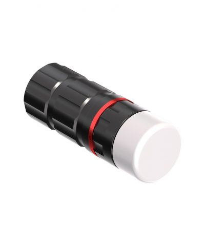 Pandora Lab K1 Signal & Video Tauchlampe schräg liegend in Frontansicht von Pandora Lab