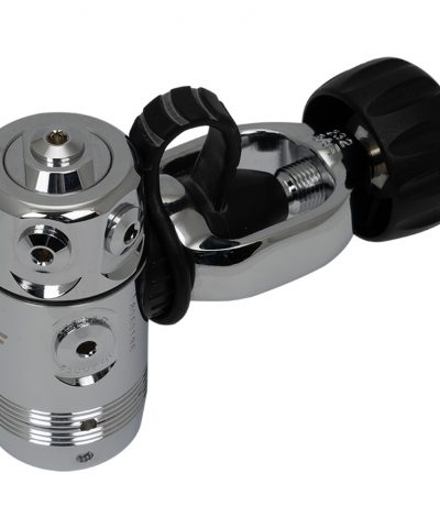 ScubaForce Black Devil SM 1st Stage Yoke INT Anschluss Seitenansicht