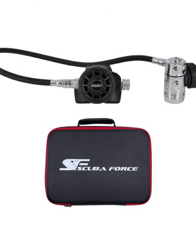 ScubaForce PURE SET 2 mit Black Devil SM 1st Stage Black Devil 2nd Stage und Schutztasche