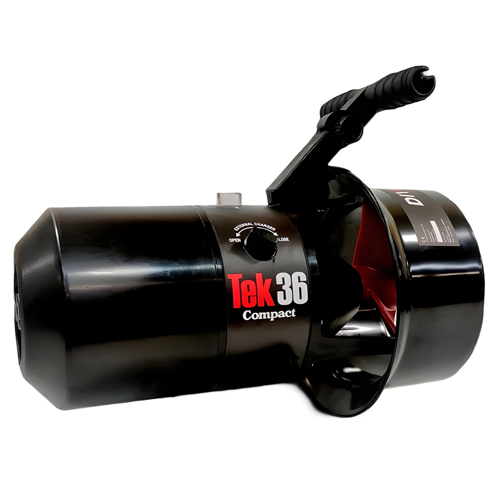 DiverTug TEK36 COMPACT 1 DiverTug TEK36 Compact Unterwasserscooter Seitenansicht mit Führungsgriff