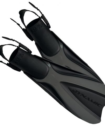 ScubaForce Dynamic Tauchflossen schwarz Paaransicht mit progressivem Flossenblatt