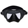 ScubaForce ONE Tauchmaske schwarz Frontansicht von ScubaForce