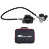 ScubaForce PURE SET 1 mit Black Devil TEC 1st Stage Black Devil 2nd Stage 75 cm Mitteldruckschlauch und Transporttasche