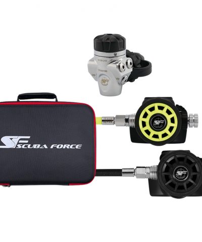 ScubaForce Recreational Set 1 Atemregler Set mit Black Devil Stufen und Tasche von ScubaForce