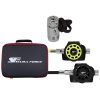 ScubaForce Recreational Set 2 DIN Atemregler Set mit Black Devil Stufen und Tasche von ScubaForce