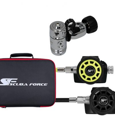 ScubaForce Recreational Set 2 INT Atemregler Set mit Black Devil Stufen und Tasche von ScubaForce
