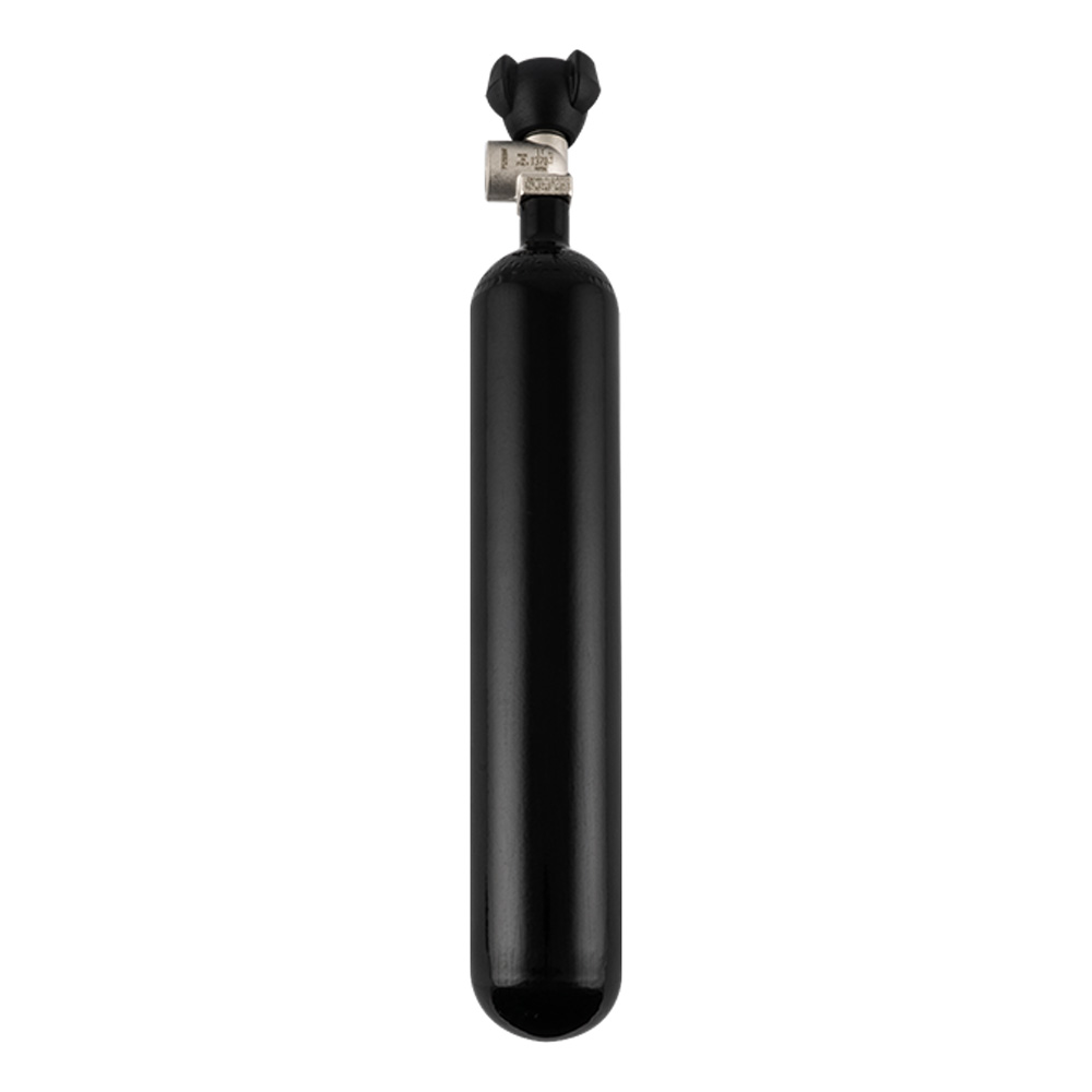 ScubaForce Tauchflasche 1,8 Liter 1 ScubaForce Stahlflasche 1,8 Liter Zusatzgasflasche Seitenansicht von ScubaForce