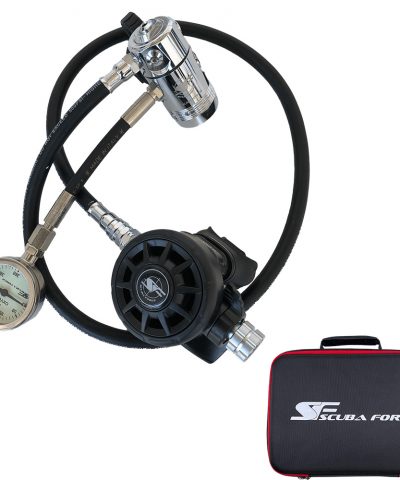 ScubaForce STAGE SET Atemregler mit Gummi Schlauch an Stage Flasche von ScubaForce