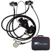 ScubaForce Twin Tec Set 1 Atemregler Set mit Black Devil TEC Stufen Scubaflex Schläuchen SPG und Tasche