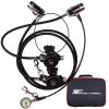 ScubaForce Twin Tec Set 2 Atemregler Set mit Black Devil SM Stufen Scubaflex Schläuchen SPG 300 und Tasche