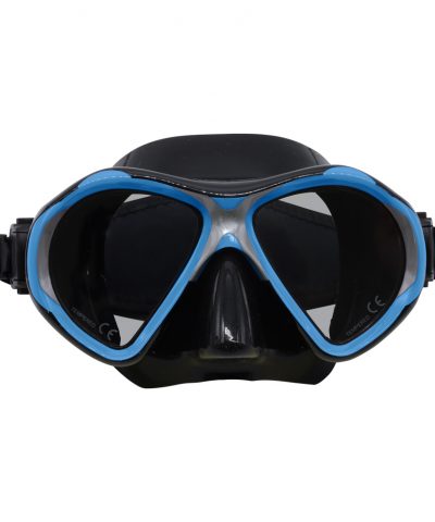 ScubaForce Vision 2 Tauchmaske blau schwarz Frontansicht von ScubaForce