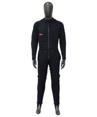 ScubaForce X-Pure Unterzieher Frontansicht Ganzkörper mit Zweiwege Reißverschluss