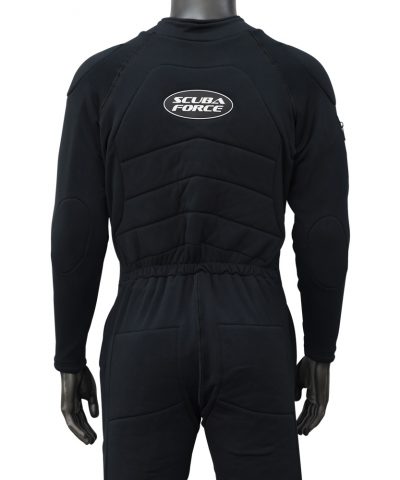 ScubaForce X-Pure Unterzieher Rückenansicht mit isolierten Rückenzonen