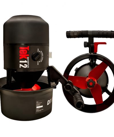 DiverTug TEK12 Unterwasser Scooter Propeller und Griffansicht von DiverTug