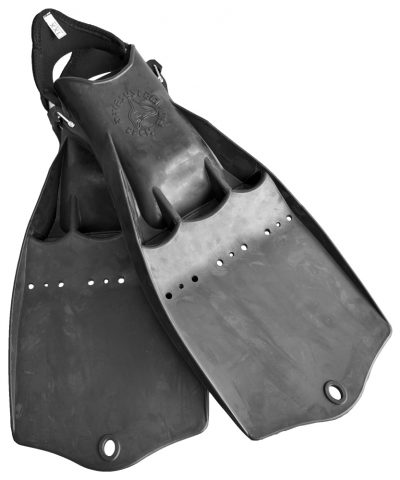 DiveSystem Tech Fin Flosse Schwarz Seitenansicht von DiveSystem