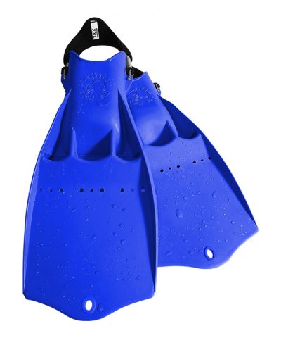 DiveSystem Tech Fin Flosse Blau Seitenansicht von DiveSystem