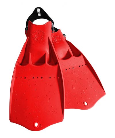 DiveSystem Tech Fin Flosse Rot Seitenansicht von DiveSystem