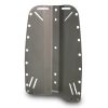 DiveSystem Backplate Aluminium für Wing System Frontansicht ohne Adapter von DiveSystem