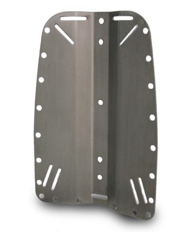 DiveSystem Backplate Aluminium für Wing System Frontansicht ohne Adapter von DiveSystem