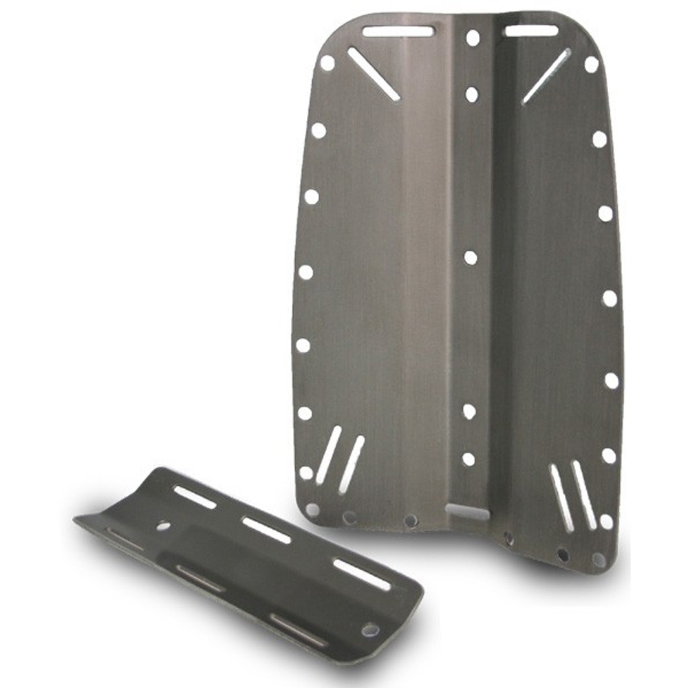 DiveSystem Backplate Aluminium 2 DiveSystem Backplate Aluminium mit Single Tank Adapter montiert von DiveSystem