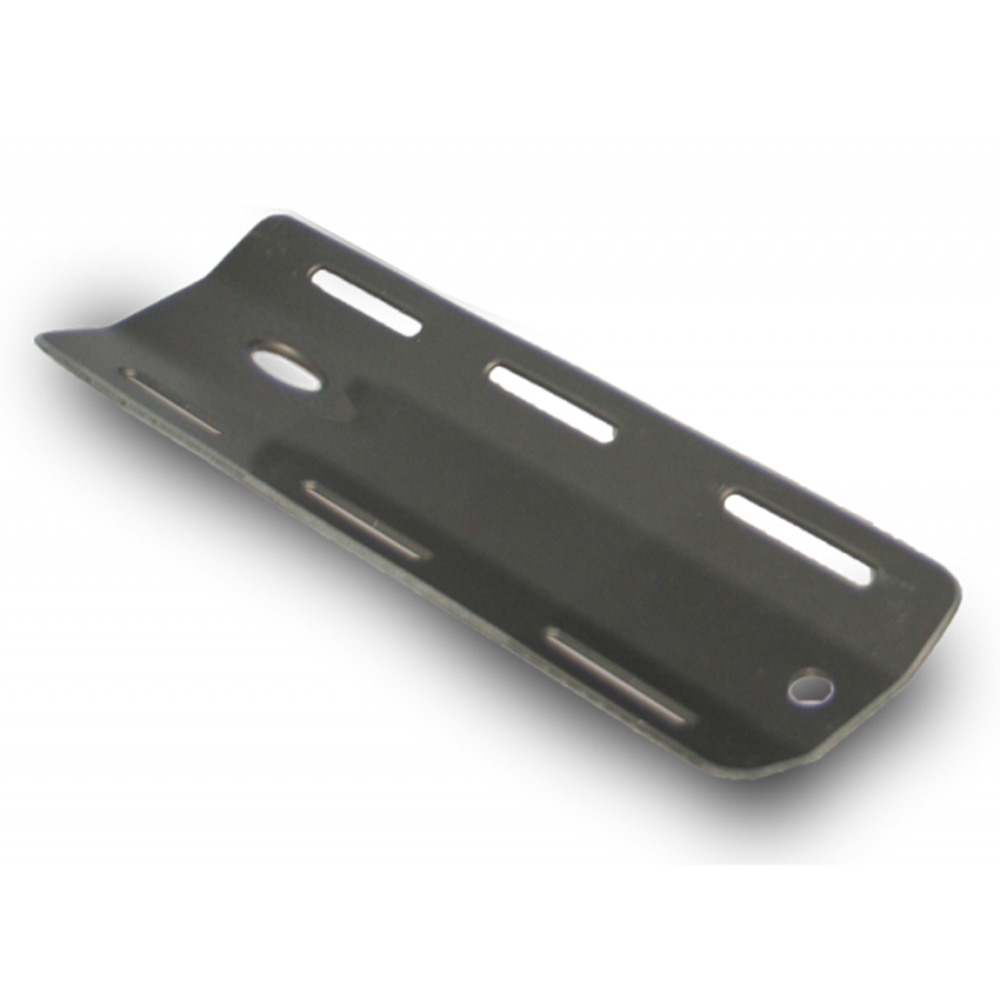 DiveSystem Aluminium Single Tank Adapter 1 DiveSystem Single Tank Adapter Aluminium für Backplate Seitenansicht von DiveSystem