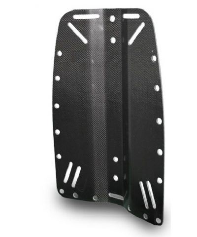 DiveSystem Backplate Carbon Frontansicht für Wing System von DiveSystem