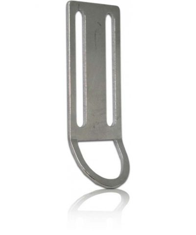 DiveSystem Bleistopper mit D-Loch Edelstahl Detailansicht von DiveSystem