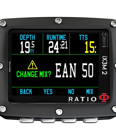 Ratio iX3M 2 Pro Tauchcomputer mit Gaswechsel Anzeige EAN 50