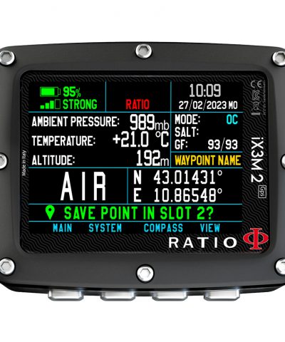Ratio iX3M 2 GPS Tech Plus Tauchcomputer GPS Punkt speichern