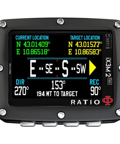 Ratio iX3M 2 GPS Deep Trimix Tauchcomputer GNSS Navigationsanzeige