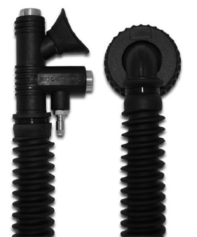DiveSystem L340 Inflator Spiral BCD Inflator mit Spiralschlauch Detailansicht von DiveSystem