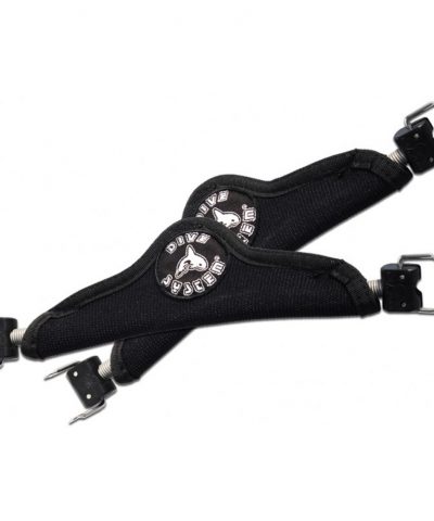 DiveSystem Edelstahl Federbänder für Tech Fin mit Neopren Cover und Edelstahlschrauben von DiveSystem
