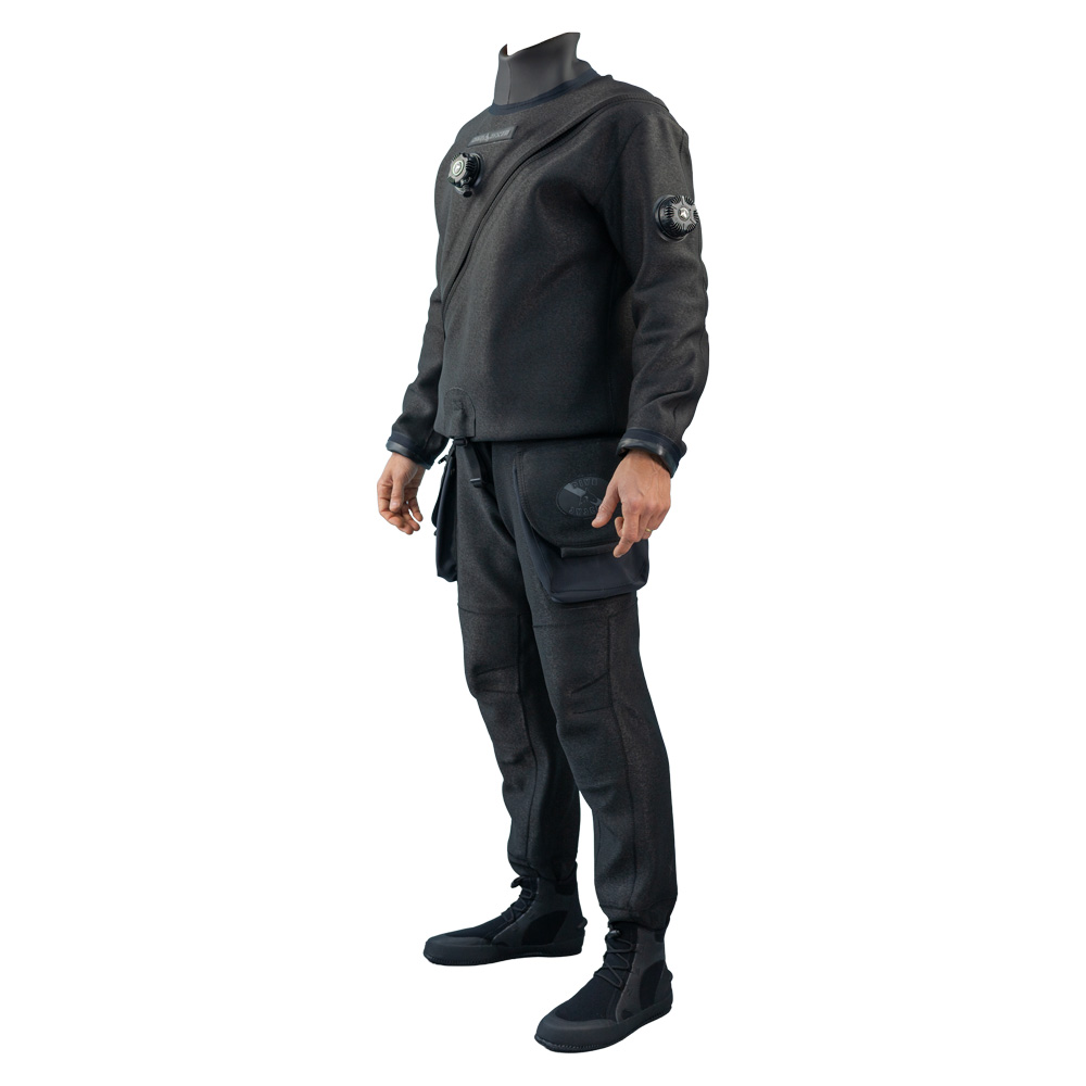 DiveSystem Solo N Dyneema Trockentauchanzug 1 DiveSystem Solo N Dyneema Trockentauchanzug Seitenansicht von DiveSystem