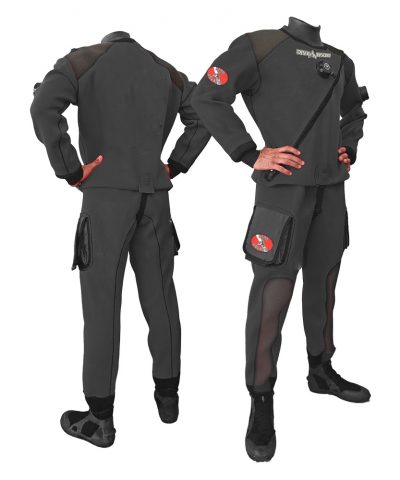DiveSystem Solo N Trockentauchanzug 6 DiveSystem Solo N Trockentauchanzug Front und Rückansicht von DiveSystem