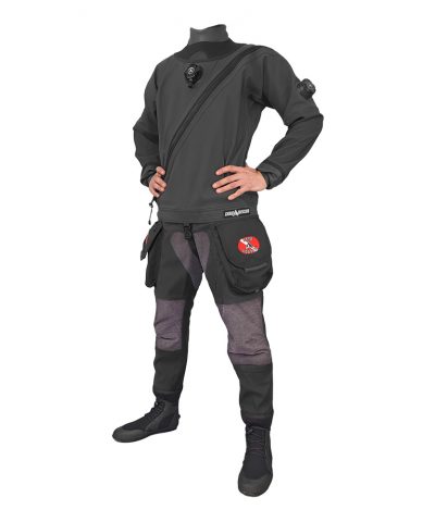 DiveSystem Solo Expedition Trockentauchanzug 30 DiveSystem Solo Expedition Trockentauchanzug Frontansicht Schwarz von DiveSystem