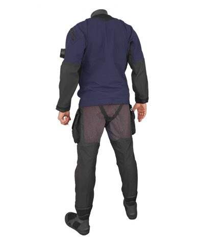 DiveSystem Solo Expedition Trockentauchanzug 31 DiveSystem Solo Expedition Trockentauchanzug Rückansicht Navy Blau von DiveSystem