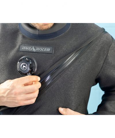 DiveSystem Solo N Dyneema Trockentauchanzug 17 DiveSystem Solo N Dyneema Trockentauchanzug Reißverschluss Detail von DiveSystem