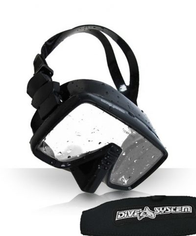 DiveSystem Frameless Tech Tauchmaske Seitenansicht mit Schnellverstellsystem von DiveSystem