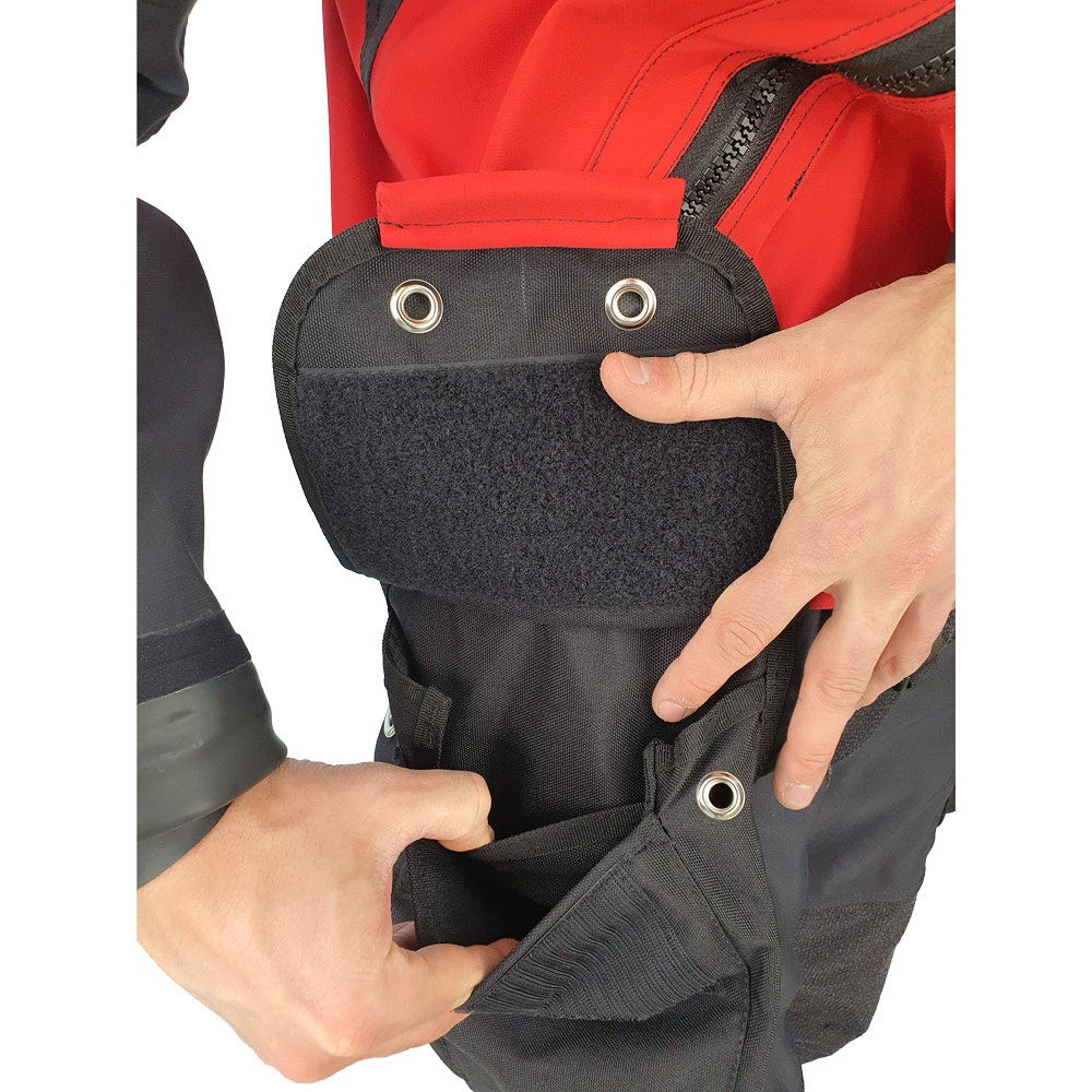 DiveSystem Solo Expedition Trockentauchanzug 8 DiveSystem Solo Expedition Trockentauchanzug Tasche Innenfach Detail von DiveSystem