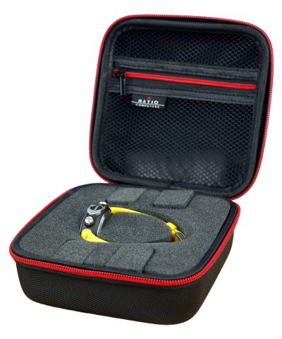 Ratio Shell Box Hardcase Innenansicht mit iDive Tauchcomputer von Ratio
