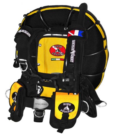 abyssmarine 35 DiveSystem Tech Deep Wing System gelb Frontansicht von DiveSystem
