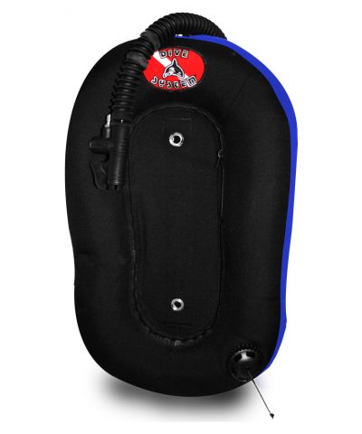 DiveSystem Donut Wing 13,6L Monoflasche blaue Seitenansicht von DiveSystem