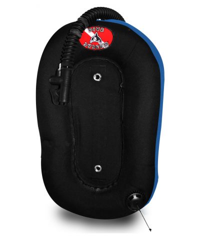 DiveSystem Donut Wing 13,6L Monoflasche navy blaue Seitenansicht von DiveSystem