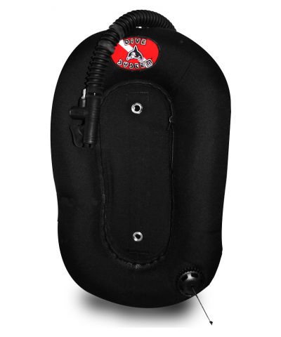 DiveSystem Donut Wing 13,6L Monoflasche schwarze Seitenansicht von DiveSystem