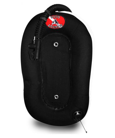 DiveSystem Donut Wing 13,6L Monoflasche weiße Seitenansicht von DiveSystem
