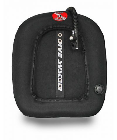 DiveSystem Donut Wing 40lb Doppelgerät Blase Frontansicht von DiveSystem