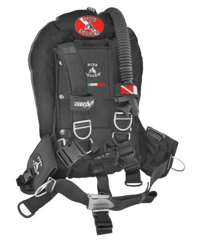 DiveSystem Tekky Wing-Jacket 21 DiveSystem Tekky Wing Jacket Schwarz Frontansicht von DiveSystem