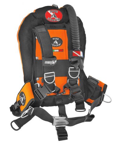 DiveSystem Tekky Wing Jacket Rescue Orange Frontansicht von DiveSystem
